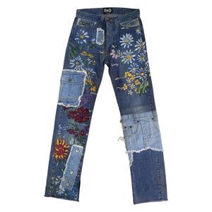 Runway Worthy Vintage Dolce & Gabbana/D&G Flowered Sz 26 Exceptional Hardware
